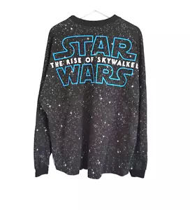 Disney Star Wars Rise Of Skywalker Spirit Jersey TShirt XL Black LS Cotton Heavy - Picture 1 of 6
