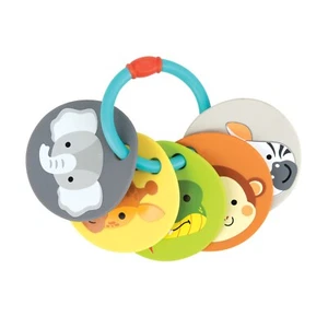 Nuby Silicone Flashcard Teething Ring - Fun & Interactive Teether - BPA Free - Picture 1 of 8