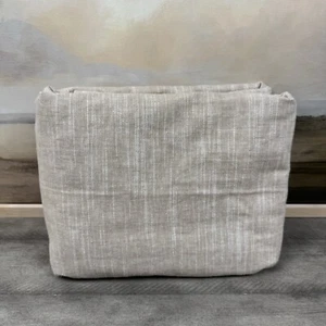 Pottery Barn Emery Linen Cotton Curtain Drape Cotton Lined 50”x84” Oatmeal Read - Picture 1 of 6