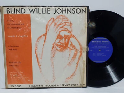 BLIND WILLIE JOHNSON His Story 1962 LP FOLKWAYS FS 3585 with Booklet ULTRASONIC - Image 1 of 4