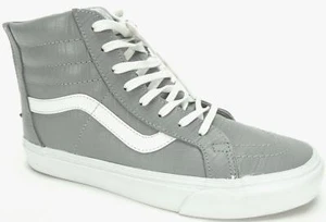 Vans Herren U SK8-HI Cup Skateboard Turnschuhe grau Krokodildruck Leder Größe 8 M - Bild 1 von 6