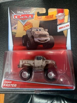 Disney Pixar Cars Craig Faster Deluxe coche nuevo en paquete Foto 1 de 3