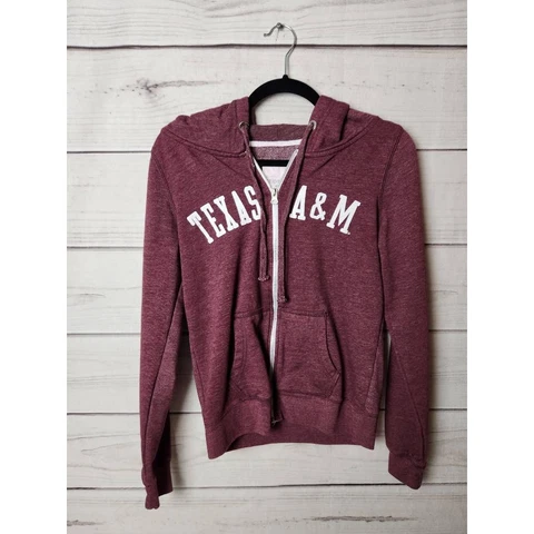 Texas A&M Aggies Redshirt Womens Sweatshirt Hoodie Jacket Purple Long Sleeve M Cover