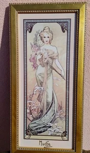 Goebel Artis Orbis Alphonse Mucha 'Spring 1900 - Wandbild Mural Limited Edition  - Bild 1 von 8