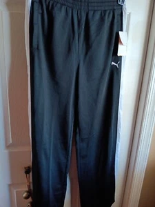 Puma boys black/white Athletic Pocket Sweatpants size XL, inseam 32 Extra Large - Picture 1 of 6