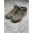 Mens Ozark Trail Leather Lace Up Waterproof Hiking Boots Sz 8 Brown