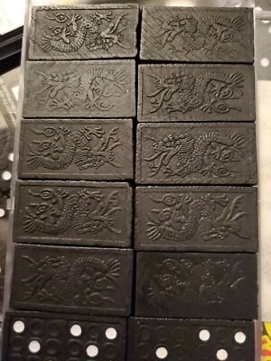 Dominoes 28 Embossed Dragon Tiles With Case and Instructions Greenbriar Games - Image 1 of 4