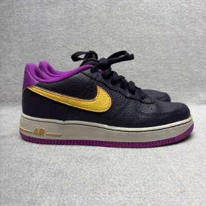 Nike Air Force 1 Low Lakers Alternate Purple Running Sneakers Youth 6.5Y - Picture 1 of 8
