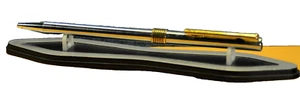 "Aurora" MARCO POLO Original 1980's Design Chrome> Thin Italian Ballpoint pen - Picture 1 of 10