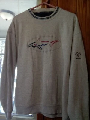 Greg Norman Collection Arthur Hills Hilton Head XL Gris Algodón Mujer Sudadera Foto 1 de 4