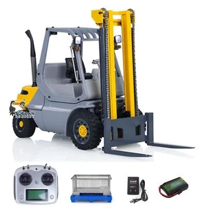 1:14 Hydraulic RC Forklift Metal Remote Control Fork Lift Transfer Truck Model - Picture 1 of 20