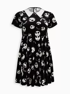 Vestido Torrid Disney NBC Jack Halloween Pesadilla Antes de Navidad Nuevo con Etiquetas Nuevo 0X - Imagen 1 de 8