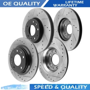 Front Rear Disc Brake Rotors For 2006-2011 Ford Fusion 2007-2011 Lincoln MKZ - Picture 1 of 8