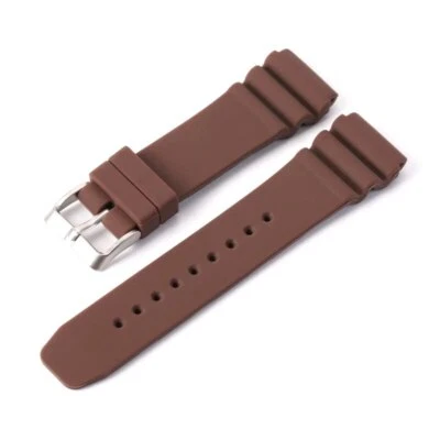 Correa de reloj de goma de 22 mm correa de silicona para Seiko 5 Buceo Hombres Impermeable Foto 1 de 4