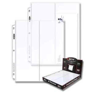 25 Stück BCW 2 Taschen Umschlag Seite, Kunststoff Poly Top Load 4x10 Schutzseiten - Bild 1 von 1