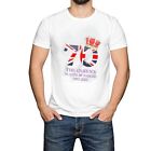 Unisex Union Jack Crown Tee Platinum Jubilee T-Shirt Queen Elizabeth II 2022