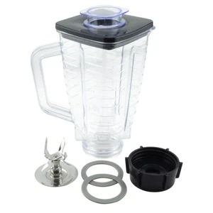 5-Cup Square Top 6-Piece Plastic Jar Replacement Set with Fusion Blade for Oster - Picture 1 of 7