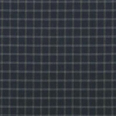 Mulberry Lee Jofa Wool Check Upholstery Fabric- Bute / Indigo 2.70 yds FD749.H10 - Image 1 of 4