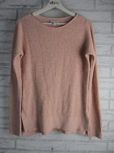 Witchery womens jumper top sweater pink knit wool cashmere mix round neck - Picture 1 of 9