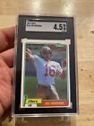 Joe Montana ROOKIE SGC 4.5 Topps NFL 1981 Vintage RC 49ers Collector Card #216