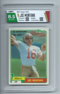 1981 TOPPS #216 JOE MONTANA RC IN HGA 8.5 NM-MT+ - Picture 1 of 2