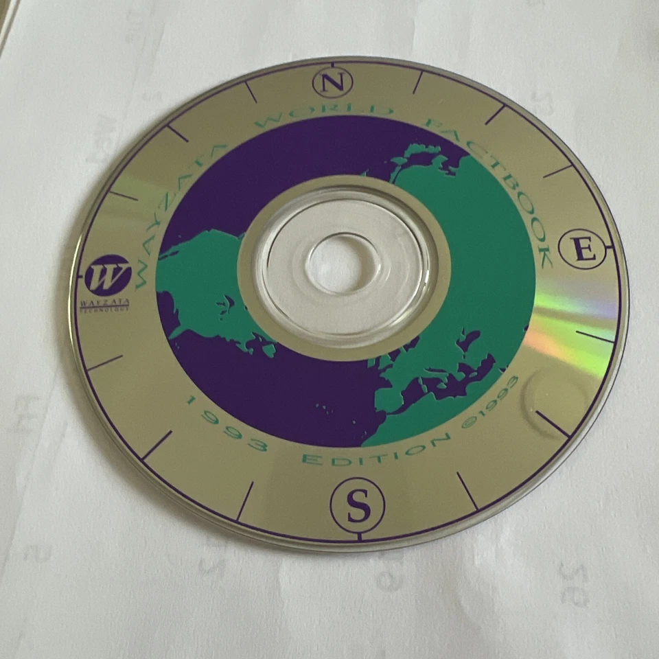 Wayzata World Factbook CD-ROM for DOS Windows Mac 1993 Edition - Image 1 of 3