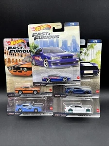 2023 Hot Wheels COMPLETE SET x5 FAST & FURIOUS C Case Mustang BMW Acura Alfa Nis - Picture 1 of 16