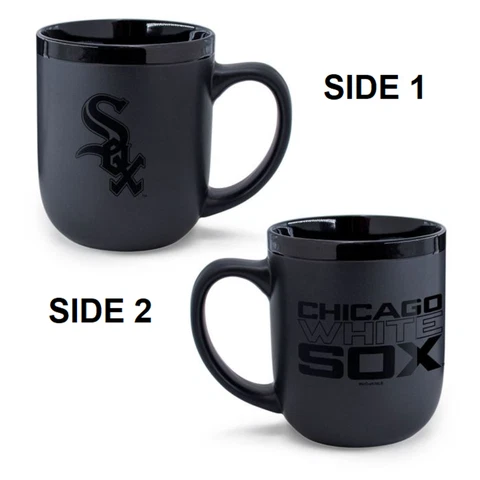 Chicago White Sox 17oz Matte Black Coffee Mug [NEW] MLB Tea Cup Hot Tumbler Cover