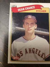 1989 SWELL BASEBALL GREATS 150 CARDS DEAN CHANCE LOS ANGELES ANGELS