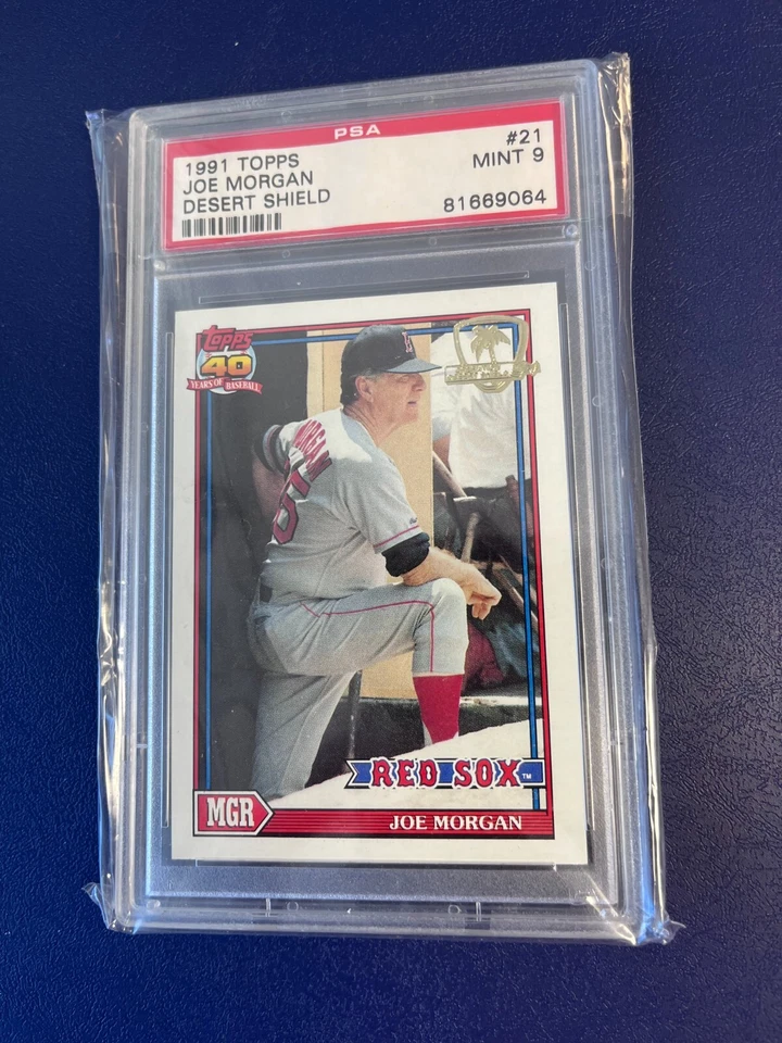 1991 Topps Desert Shield Joe Morgan #21 PSA 9 - Image 1 of 1