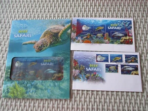 2018 Reef Safari 3D Post Office Pack With 3D & Mini Sheet FDC + FDC Mini sheet - Picture 1 of 3