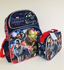 The Avengers 16” Backpack & Lunch Box Set (Brand New)