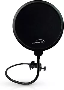 Auphonix 6" Pop Filter Bildschirm für Mikrofone Schwanenhalsklemmen Neu - Bild 1 von 8