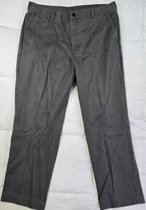 Brooks Brothers "346" Herren 38x30 Modern Freizeit Karriere Grau Hose 100% Baumwolle - Bild 1 von 13