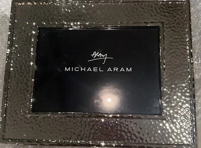 MICHAEL ARAM HAMMERTONE  5”x7” PHOTO FRAME  NICKEL BRAND NEW WITHOUT PACKAGING - Image 1 of 4