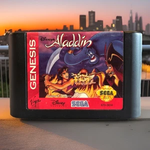 Disney's Aladdin (Sega Genesis, 1993) Cartridge Only - Tested - Very Fun Game! - Picture 1 of 3