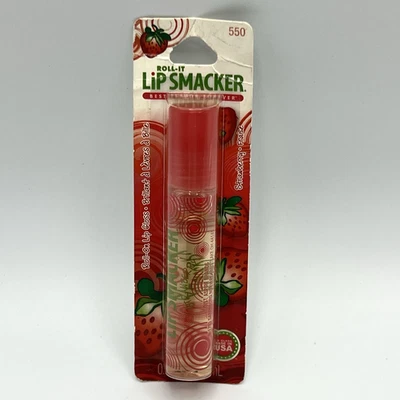 Roll It Lip Smacker Strawberry #550 New Lip Gloss - Image 1 of 4