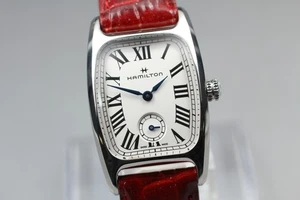 [N MINT] HAMILTON H133210 24mm White Dial Boulton Small Second Qz Women's Watch - Picture 1 of 10
