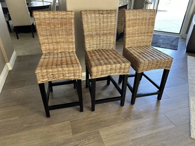 Counter Height Bar Stools - Set of 3 - Image 1 of 2