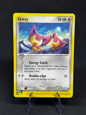Skitty 79/100 2003 EX Sandstorm Pokemon TCG Nintendo e-Series Common MP W/ DMG - Image 1 of 3