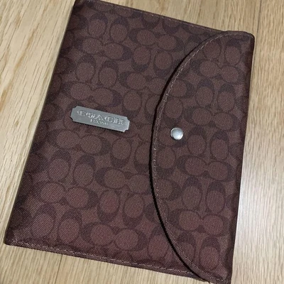 COACH Nylon Notebook Cover Brown - Image 1 of 4
