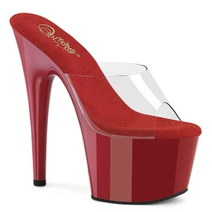 Pleaser Adore 701 Clear-Red Größe 10UK/13USA - Bild 1 von 5