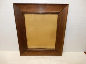 ANTIKER BILDERRAHMEN EICHE KUNSTHANDWERK MIT ALTEM GLAS - Bild 1 von 8