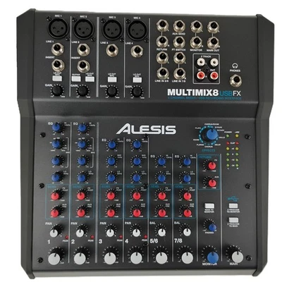MultiMix 8 USB FX 8-Channel Mixer with Built-In Effects and USB Interface - Image 1 of 4
