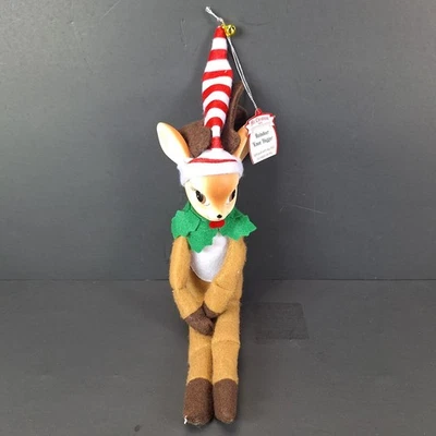 NEW Vintage Nostalgic Style Reindeer Shelf Knee Hugger by Mr. Christmas