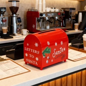 Christmas Decoration Mailbox Postbox for Patio Christmas Party Front Door - Picture 1 of 7