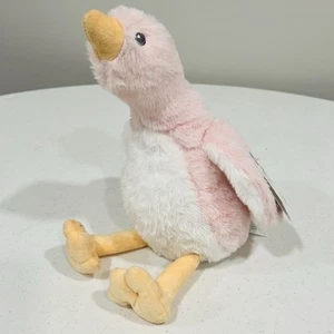 BABY GANZ Gwennie goose Pink White Stuffed Animal Toy Plush Duck NWT W/ Chime - Picture 1 of 7