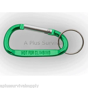 Paquete de 2 llaveros mosquetones medianos para mochila cinturón camping kit de supervivencia - verde - Imagen 1 de 1