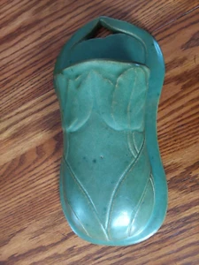 Early Rookwood Pottery Matte Green Tulip Wall Pocket No. 1000 - Picture 1 of 10