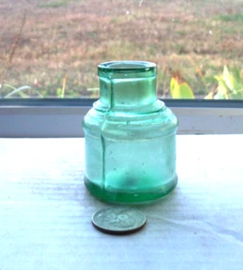 ATEMBERAUBENDER GRÜNER FASS GROB GEMACHT TINTENBODEN GEPRÄGT, A - Bild 1 von 1